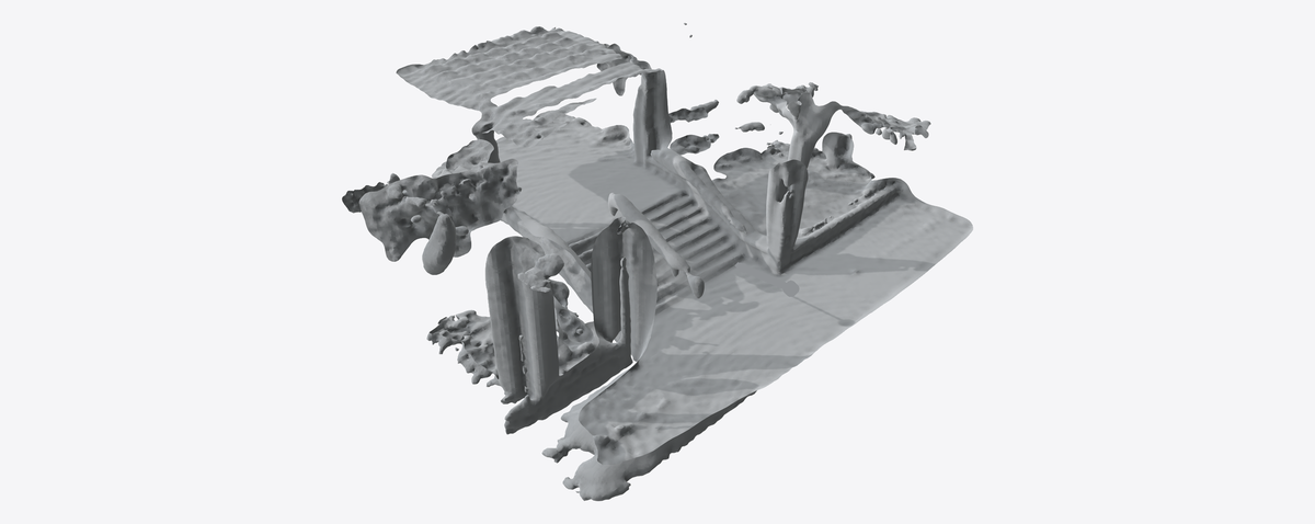 LiDAR geometry of the scene